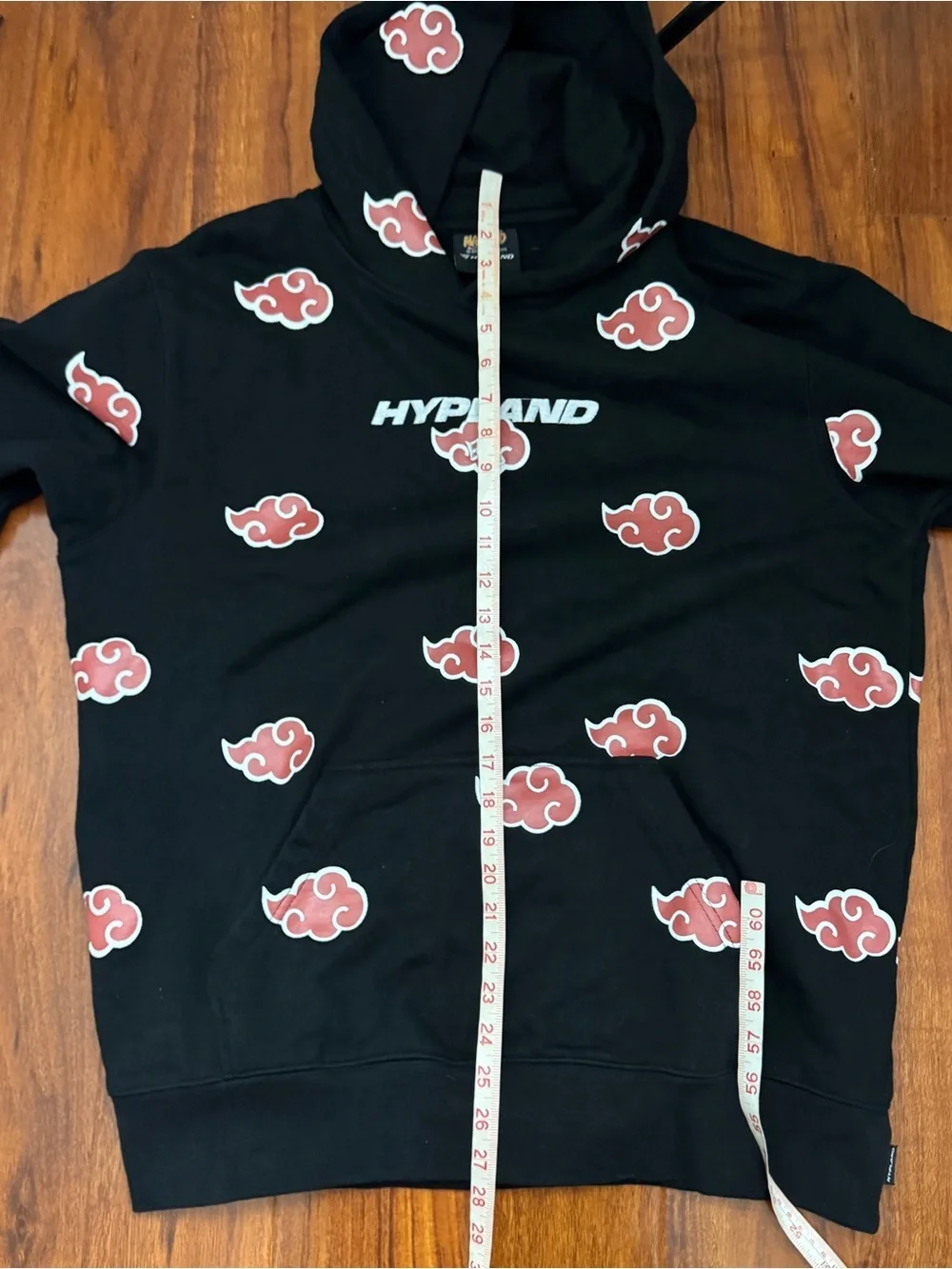 Hypland Naruto Cloud Hoodie Pullover 2002 Size Large